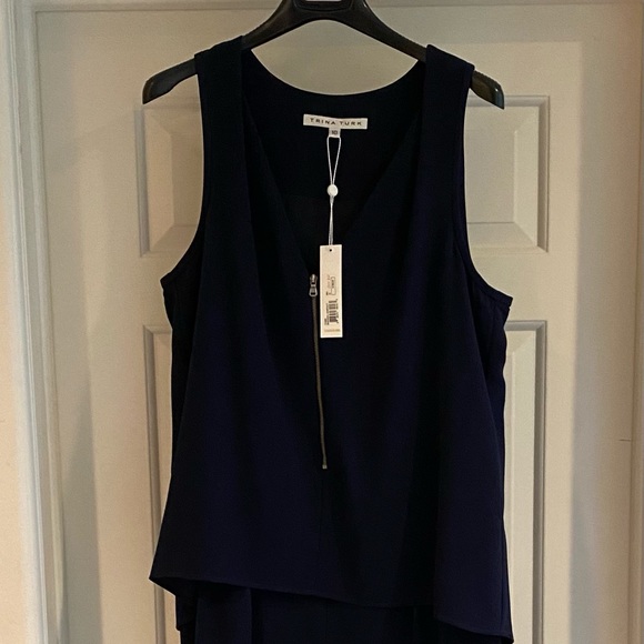 Trina Turk sleeveless navy jumpsuit - never worn - Picture 2 of 6